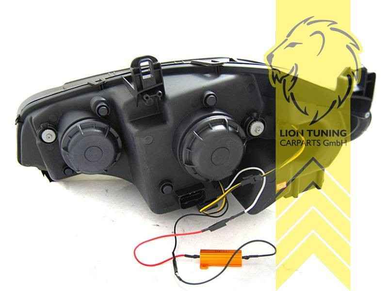 LTG Aftermarket LED DRL Headlights for BMW X5 E70 07+ chrome LHD