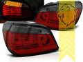 LT Set LED DRL Lightbar Rear Tail Lights Lamps BMW E60 03-07 red black smoke LHD