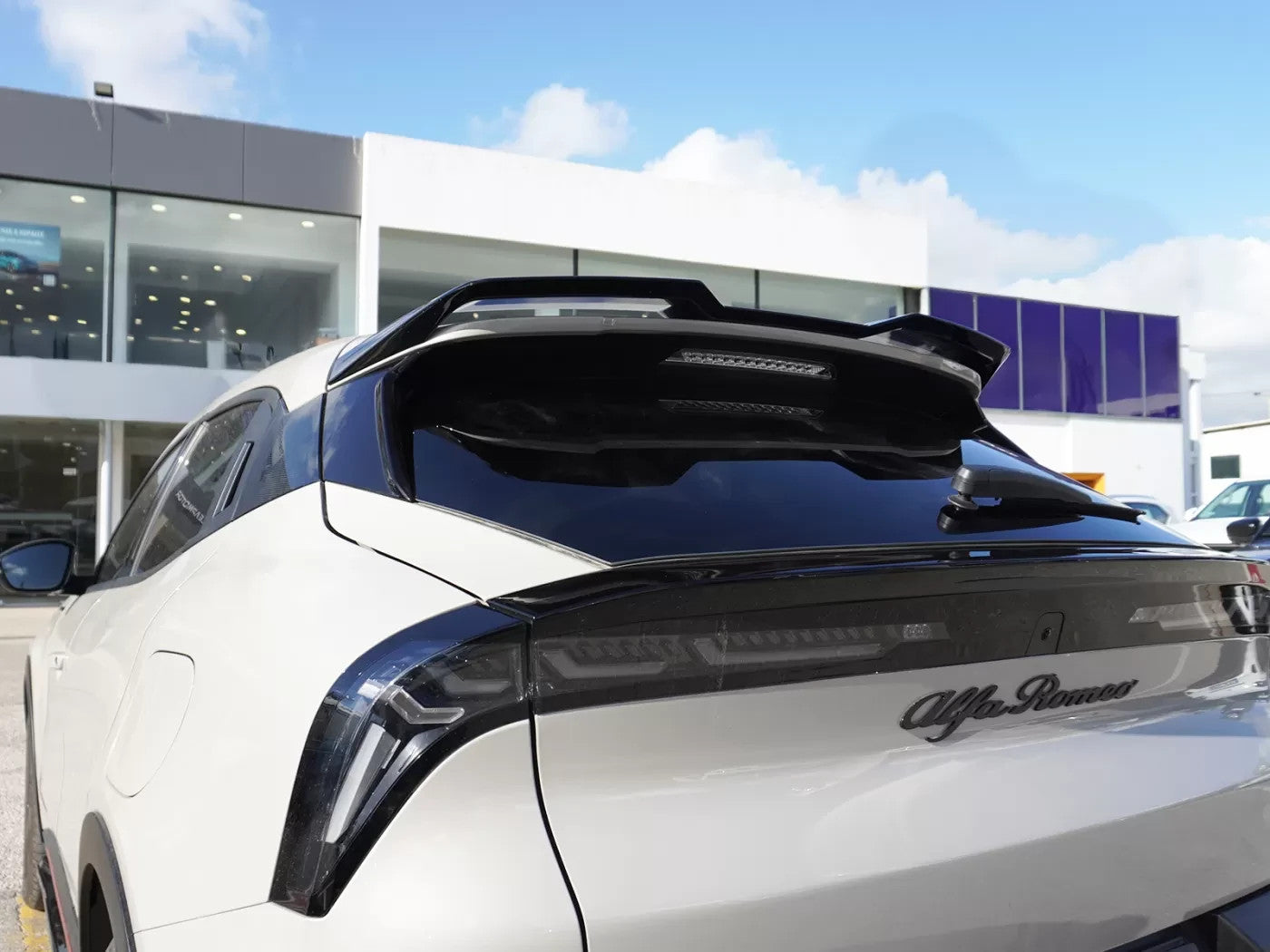 Motordrome Roof Spoiler Rear Wing Alfa Romeo Junior 24+ Gloss Black Finish