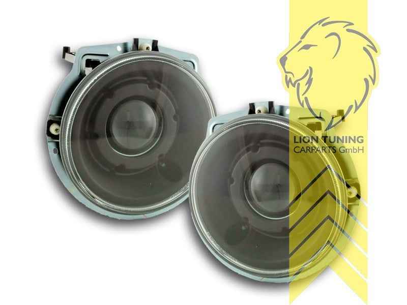 LTG Pair LED DRL Headlights Mercedes W461 W463 G-Class 89-06 black LHD