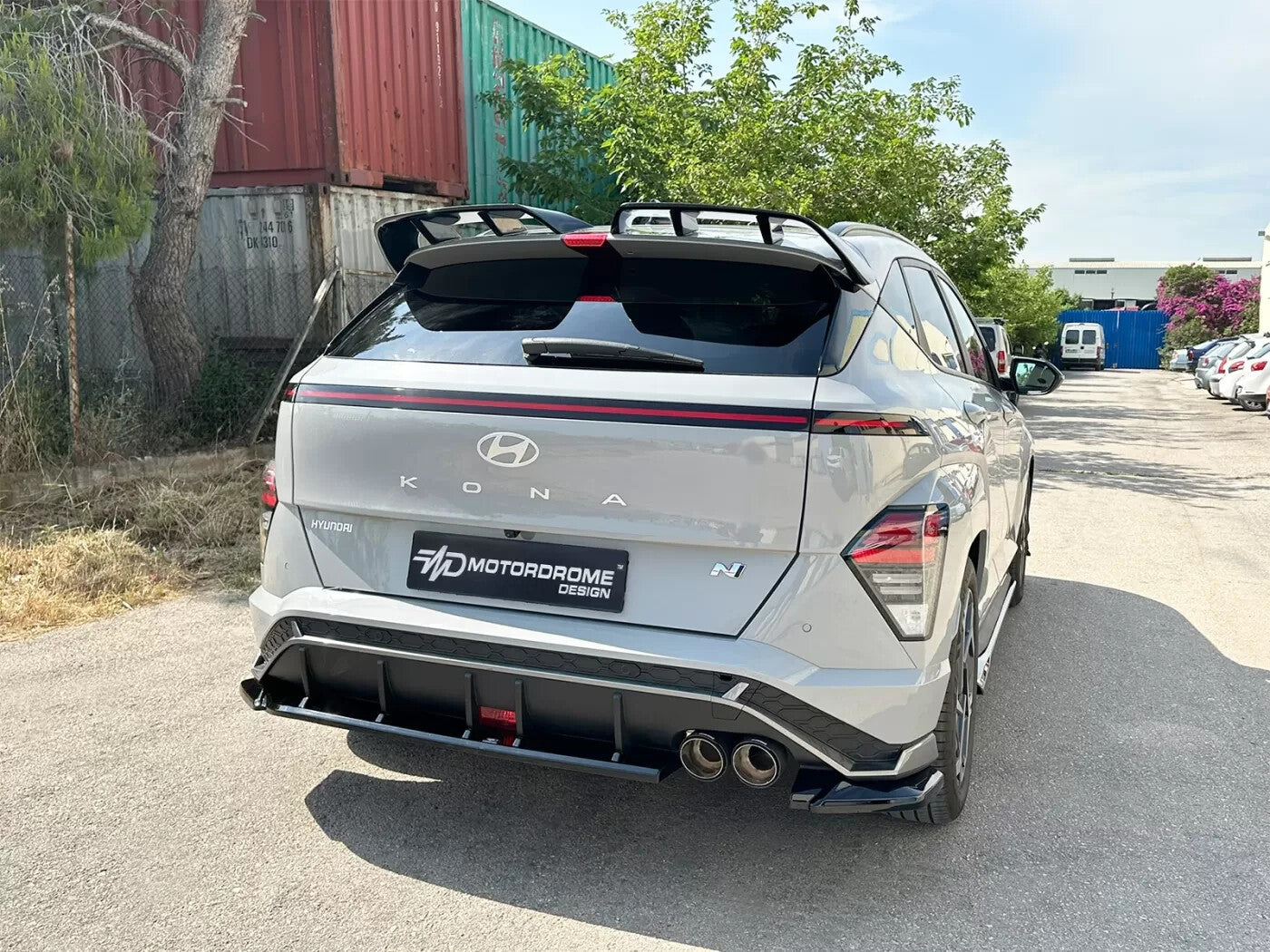 Motordrome Rear Splitter Diffuser Hyundai Kona N-Line Mk2 Glass Black