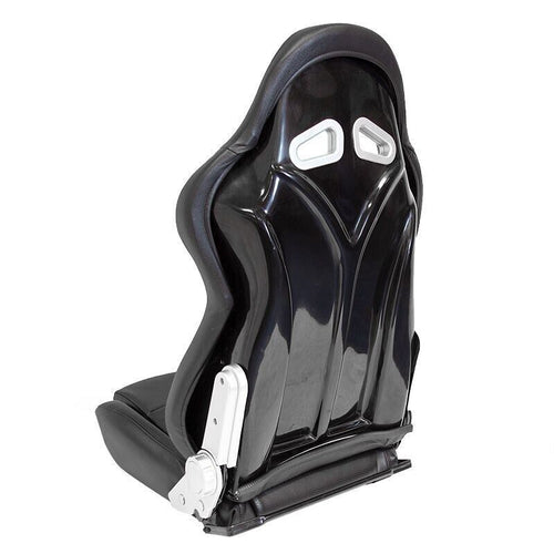 Auto-Style x1 Universal Pro Perforated Synthetic leather Bucket Seat Black +slides