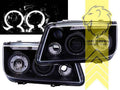 LTG Pair LED DRL Halo Ring Headlights VW Bora sedan variant 1J2 1J6 98-05 LHD