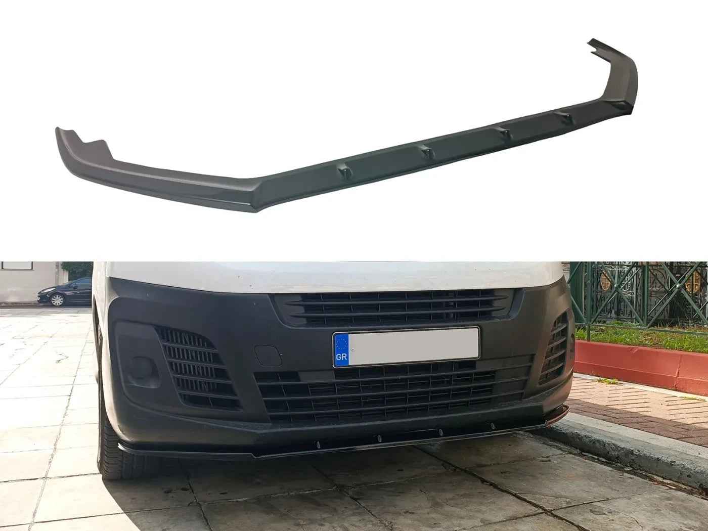 MTD Front Bumper Splitter Opel Vauxhall Vivaro C 2019+ Glossy Black ABS