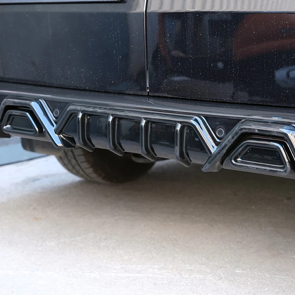 OW Rear Diffusor Diffuser VW Transporter T7 24+ Transit Custom 2 ABS Gloss Black
