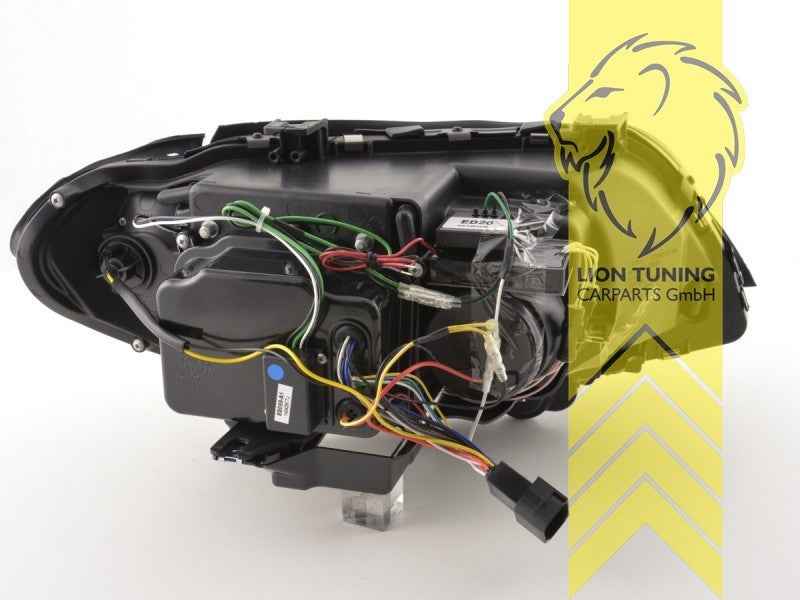 LTG Pair LED DRL CCFL XENON HID Halo Ring Headlights BMW X5 E53 03-06 Black LHD