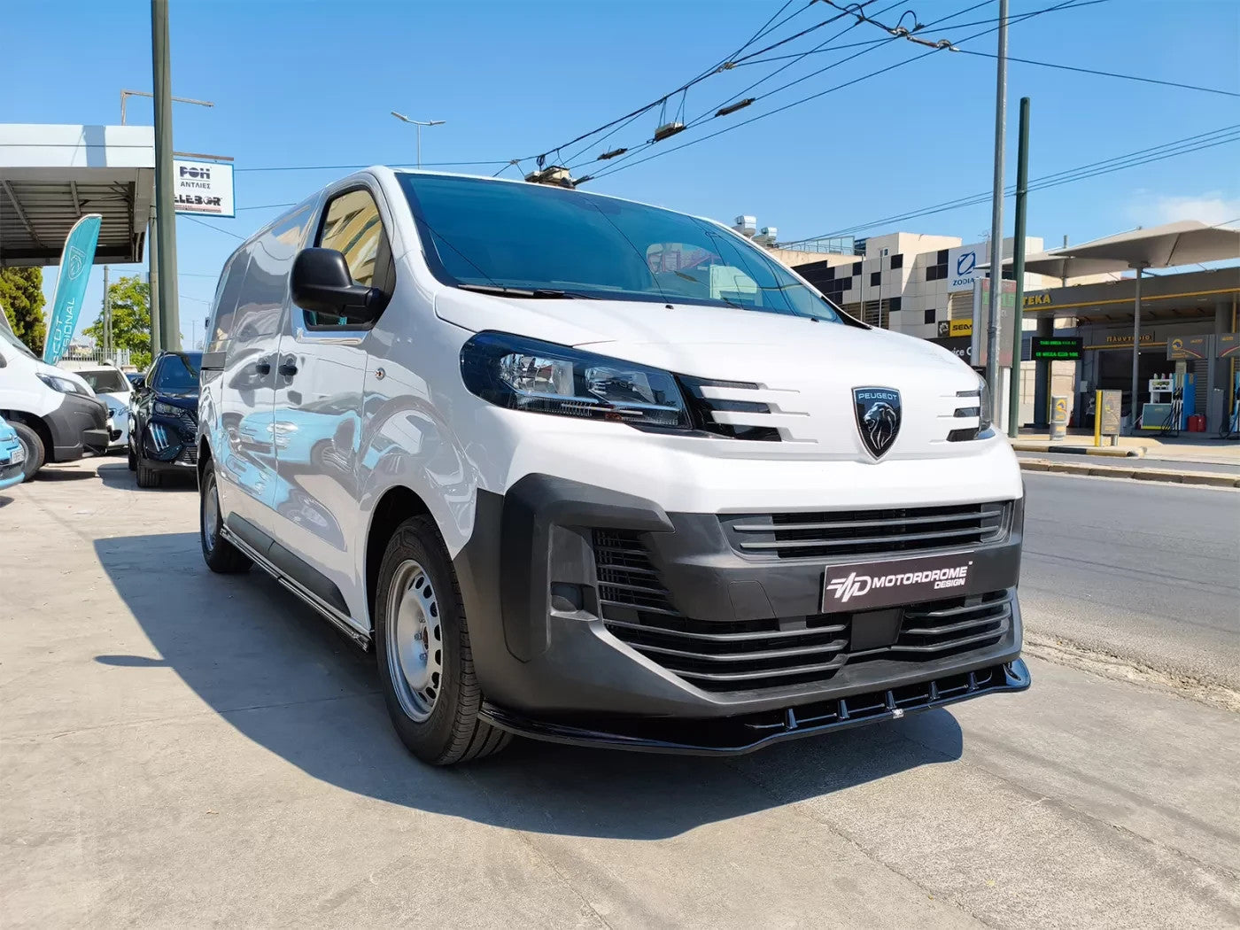 Motordrome Front Bumper Splitter  Jumpy Space Tourer Scudo Vivaro Expert Proace