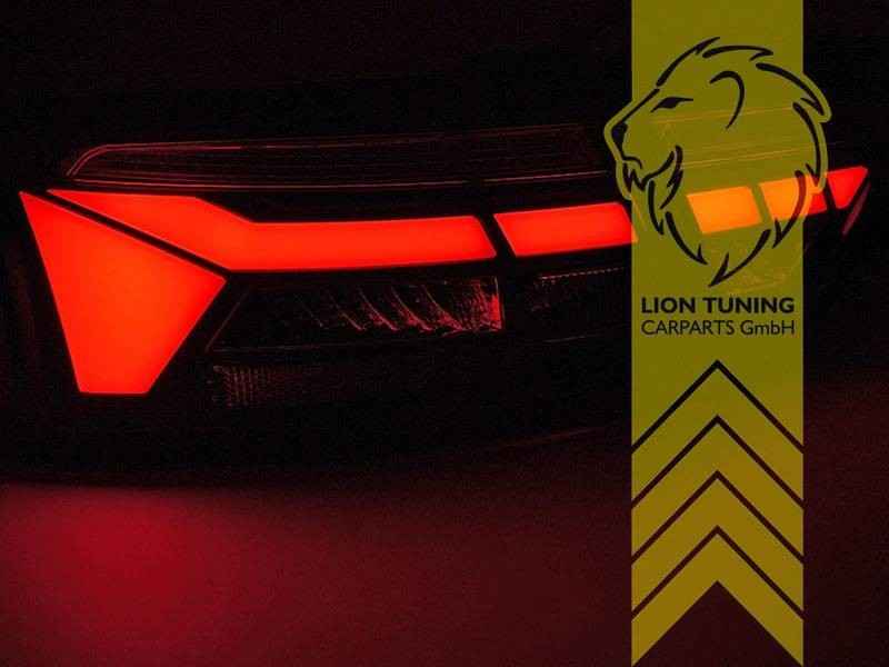 LTG Pair LED Rear Lights Lamps Audi A5 8T 8F Coupe Cabrio SB 11-16 Black LHD