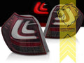 LTG Pair LED Rear Lights Tail Lamps BMW 1 Series E87 03-07 Red Smoke LHD