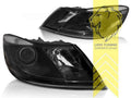 LTG Pair LED DRL Headlights Skoda Octavia 2 1Z sedan Combi FL 09-13 black LHD