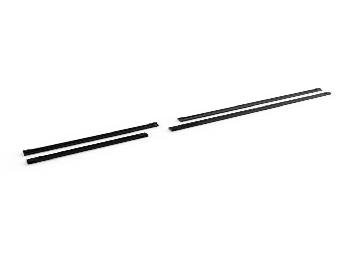 Motordrome Side Skirts Extensions T6.1 Long Gloss Black