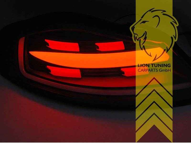 LTG Pair LED Dyna Rear Lights Tail Lamps Porsche Boxster 986 96-04 Black LHD RHD