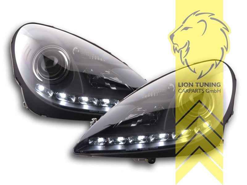 LT Pair LED DRL Lightbar Headlights Mercedes SLK R171 04-11 LHD