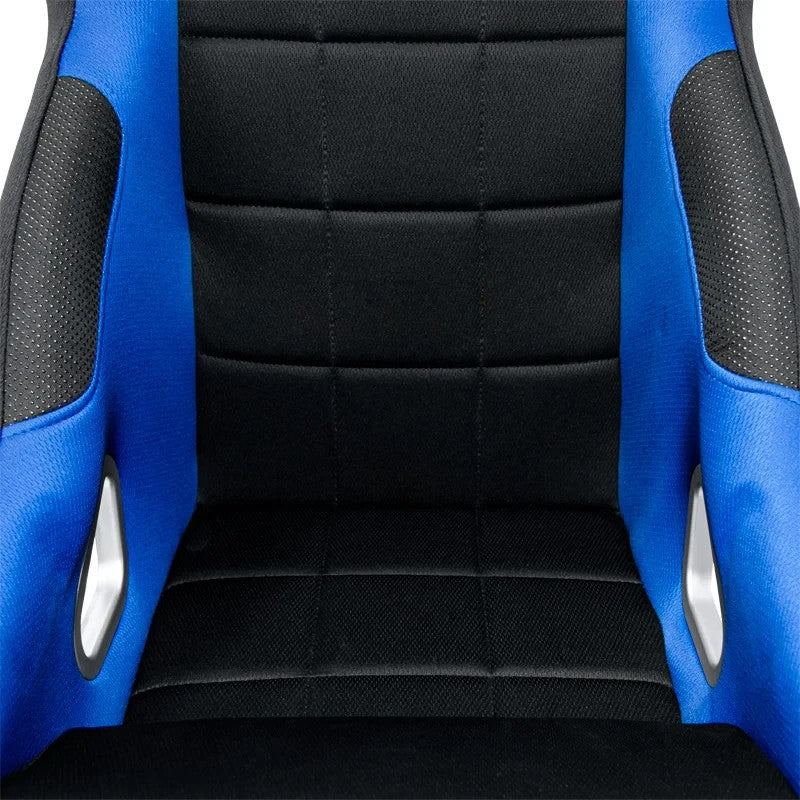 ATST x1 Fixed Back Drift Track Bucket Seat Black Blue Car Van Bus Sim + slides