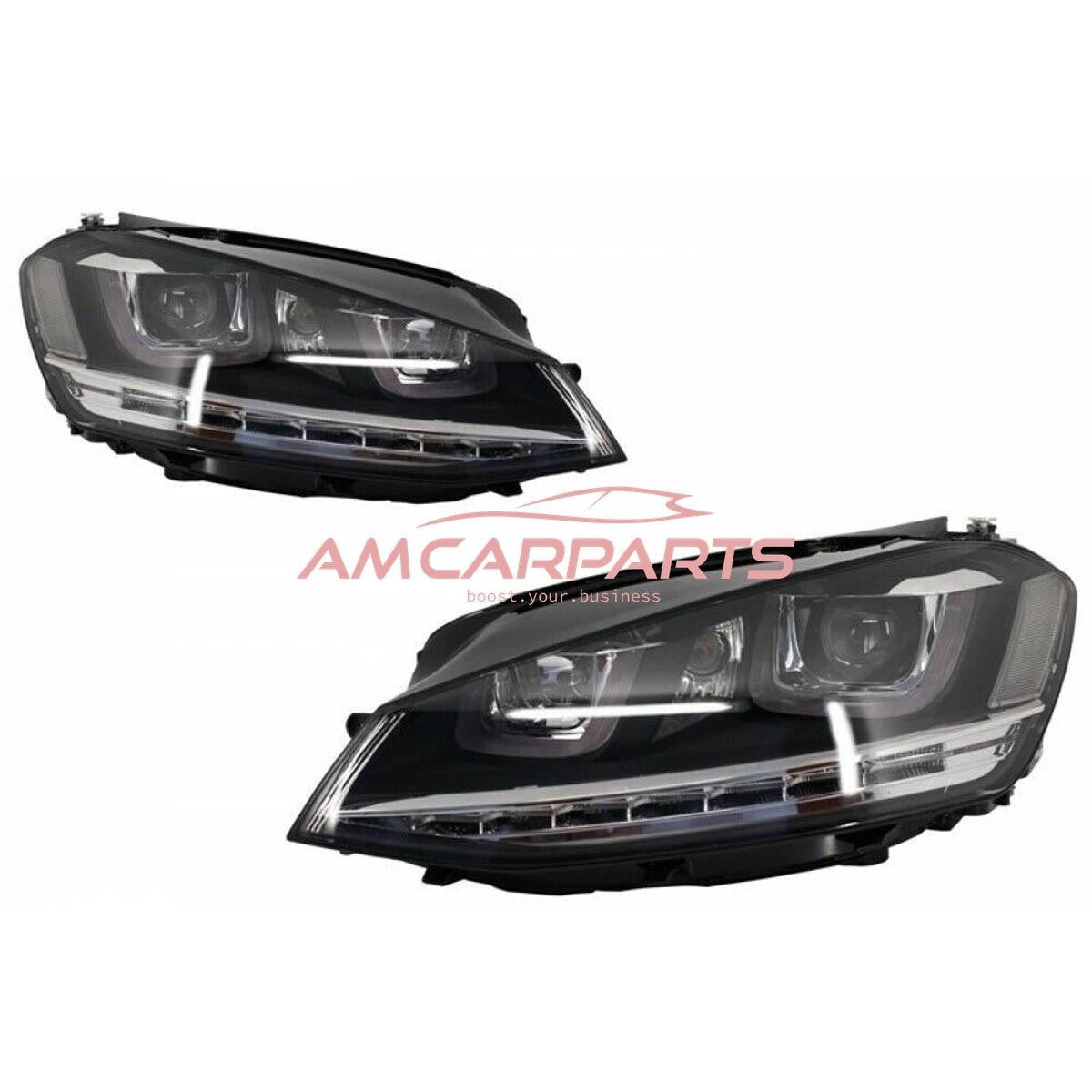AMCP Pair LED Halo Headlights VW Golf 7 Pre-Facelift 2012-2017 LHD