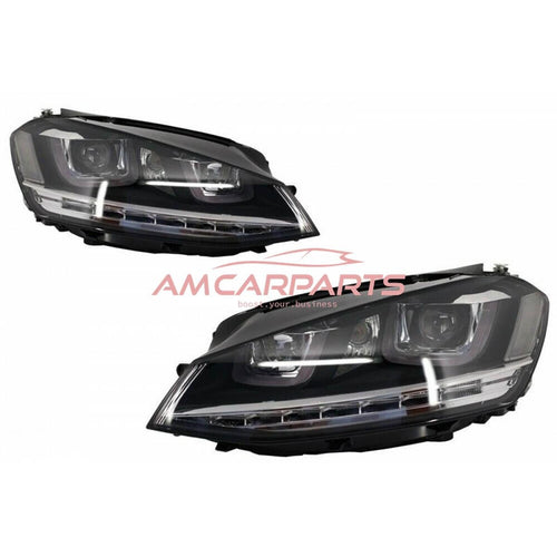 AMCP Pair LED Halo Headlights VW Golf 7 Pre-Facelift 2012-2017 LHD