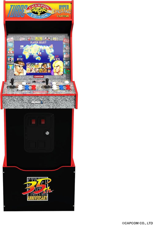 Arcade1up Capcom Street Fighter Legacy 14 Games Wi-Fi Online Arcade Machine