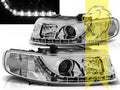 LT LED DRL Lightbar Lightbar Headlights Seat Leon 1M Toledo 1M chrome LHD