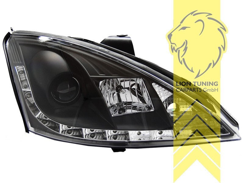 LT LED DRL Lightbar Headlights Ford Focus 1 MK1 DAW DBW DFW DNW HB SW 98-01 LHD