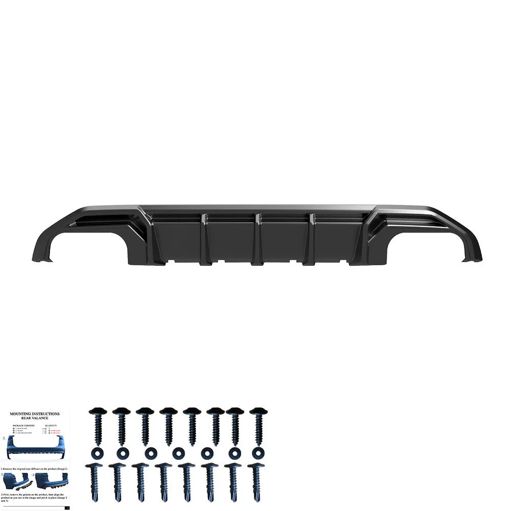 OW Rear Bumper Diffusor Splitter AUDI S3 A3 S-Line Sedan Sportback 8Y 2020-2024