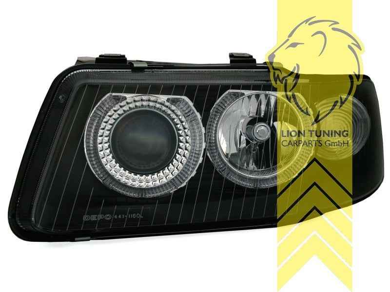LTG Pair DEPO LED DRL Halo Headlights Audi A3 8L Facelift 00-03 Facelift LHD