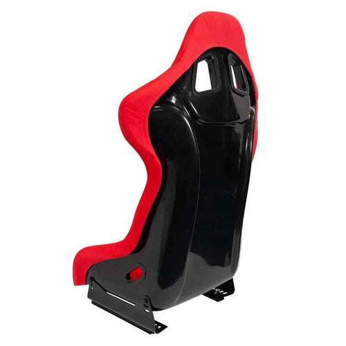 ATST x1 RR Universal Fixed Hard Back Bucket Seat Red HD Textile Fabric + slides