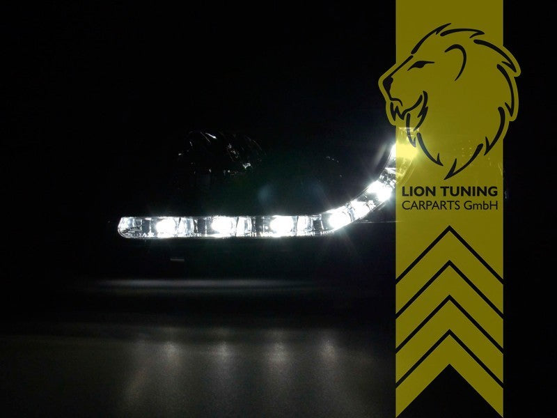 LT Pair LED DRL Lightbar Headlights Audi A3 8L black 96-00 LHD