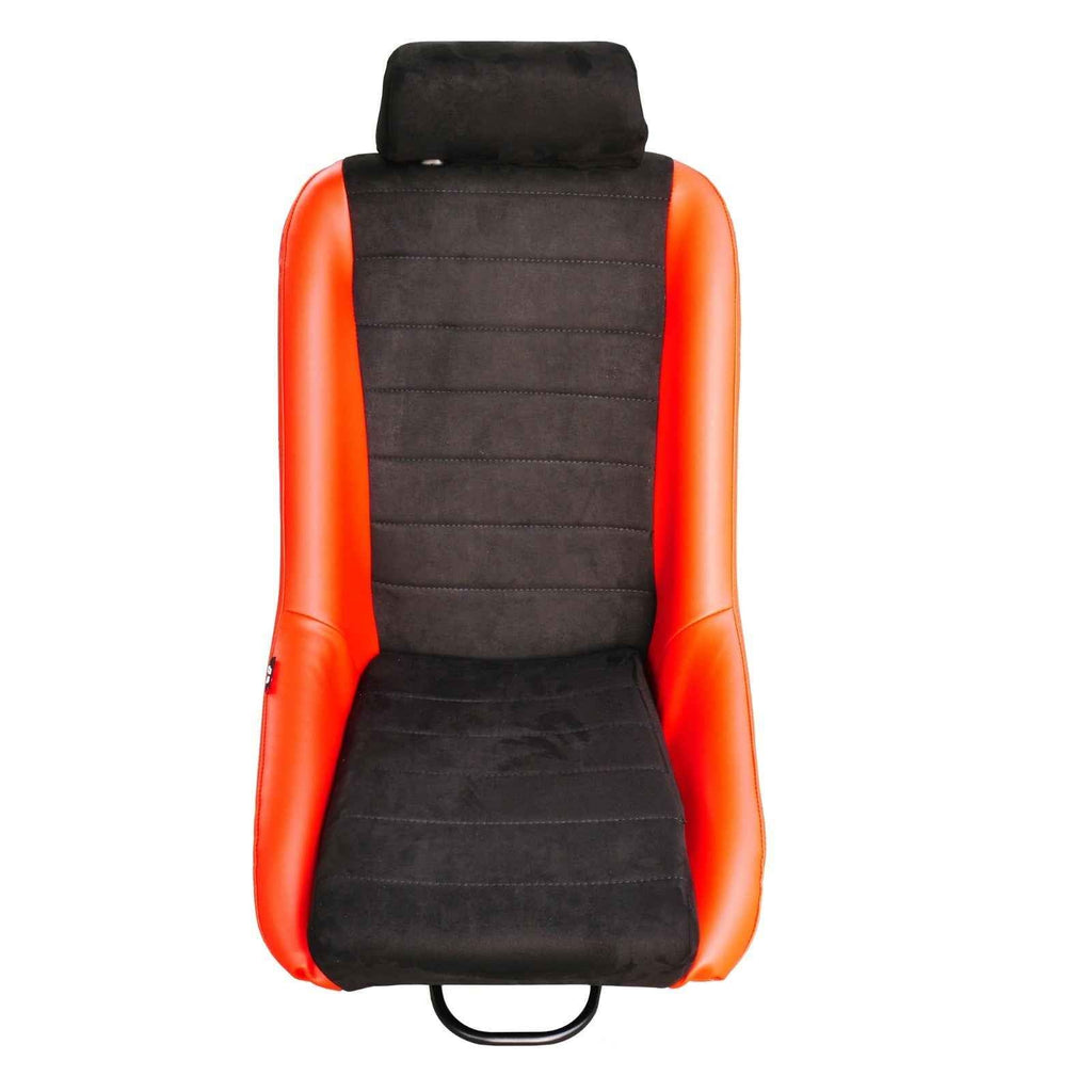 Simoni Universal Pair x2 Classic Retro Vintage Red & Black Bucket Seats slides