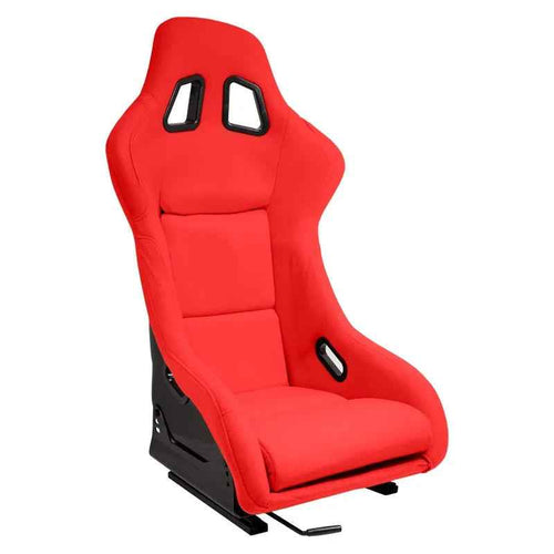 ATST x1 MO Universal Fixed Hard Back Bucket Seat Red HD Textile Fabric + slides