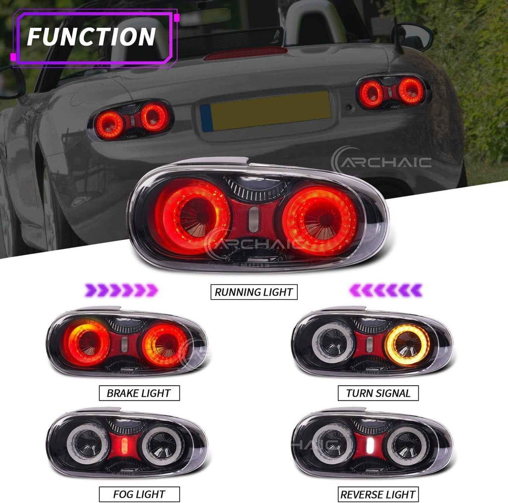 AC Pair LED DRL Rear lights Tail Lamps 09-15 Mazda MX-5 MK3 NC2 NC3 Miata LHD