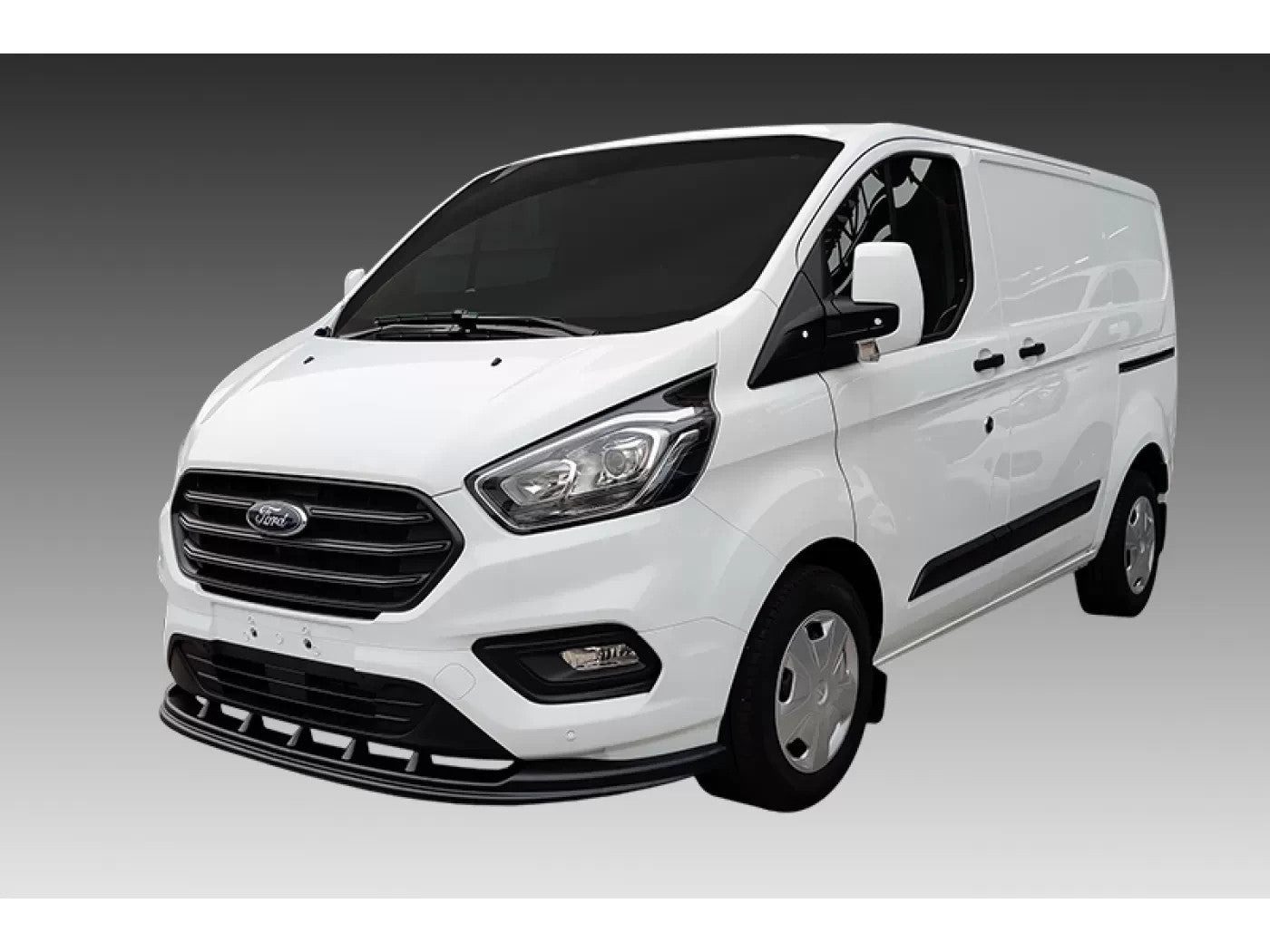 Motordrome Front Bumper Splitter Ford Transit Custom Mk1 Facelift 18-23 Gloss