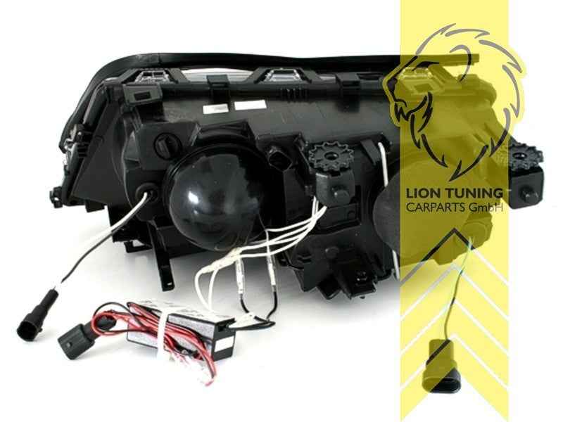LTG Aftermarket CCFL Angel Eyes Headlights for BMW E46 Sedan Touring FL 01+ LHD