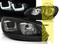 LTG Pair LED DRL Lightbar Headlights VW Golf 7 MK7 5K1 AJ5 517 08-13 Black LHD