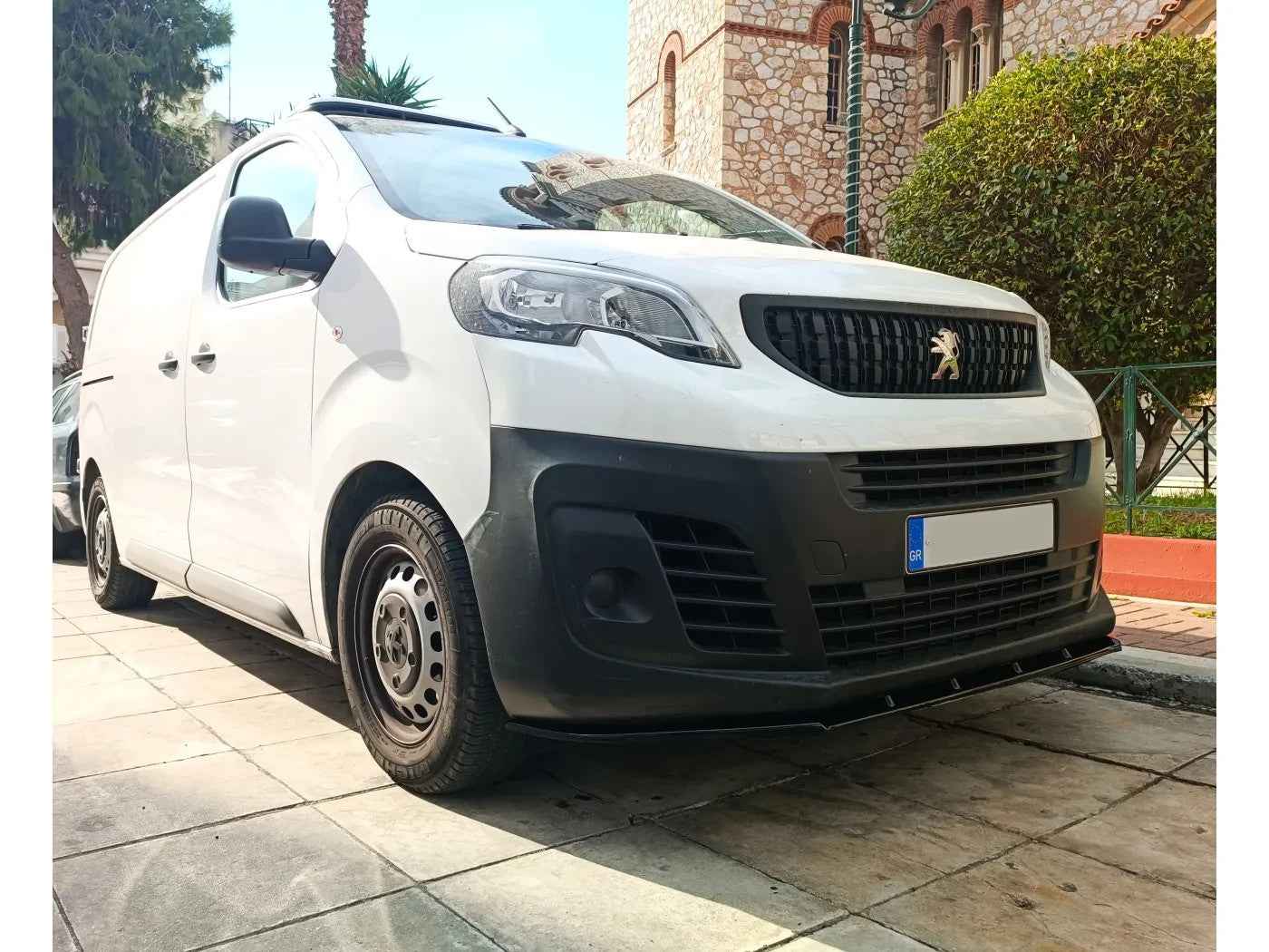 MTD Front Bumper Splitter Opel Vauxhall Zafira Life 2019+ Glossy Black ABS