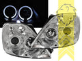 LT Pair LED DRL Lightbar Headlights Ford Fiesta 6 MK6 JH1 JD3 01-05 chrome LHD