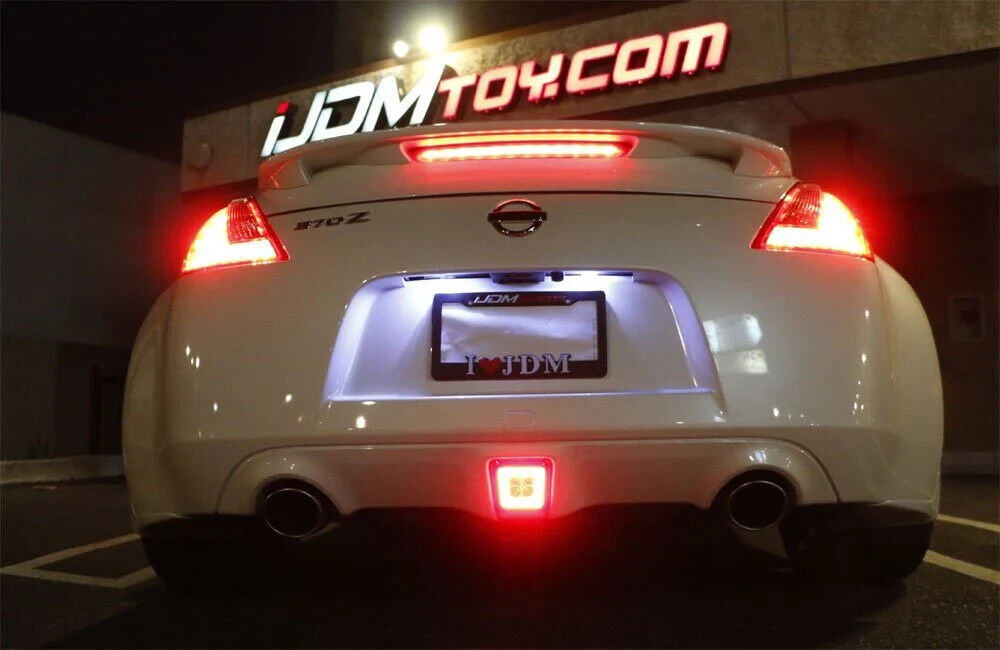 LED Rear Light Smoked Lens Rear Fog Brake Backup Reverse Lamps 09-20 370Z