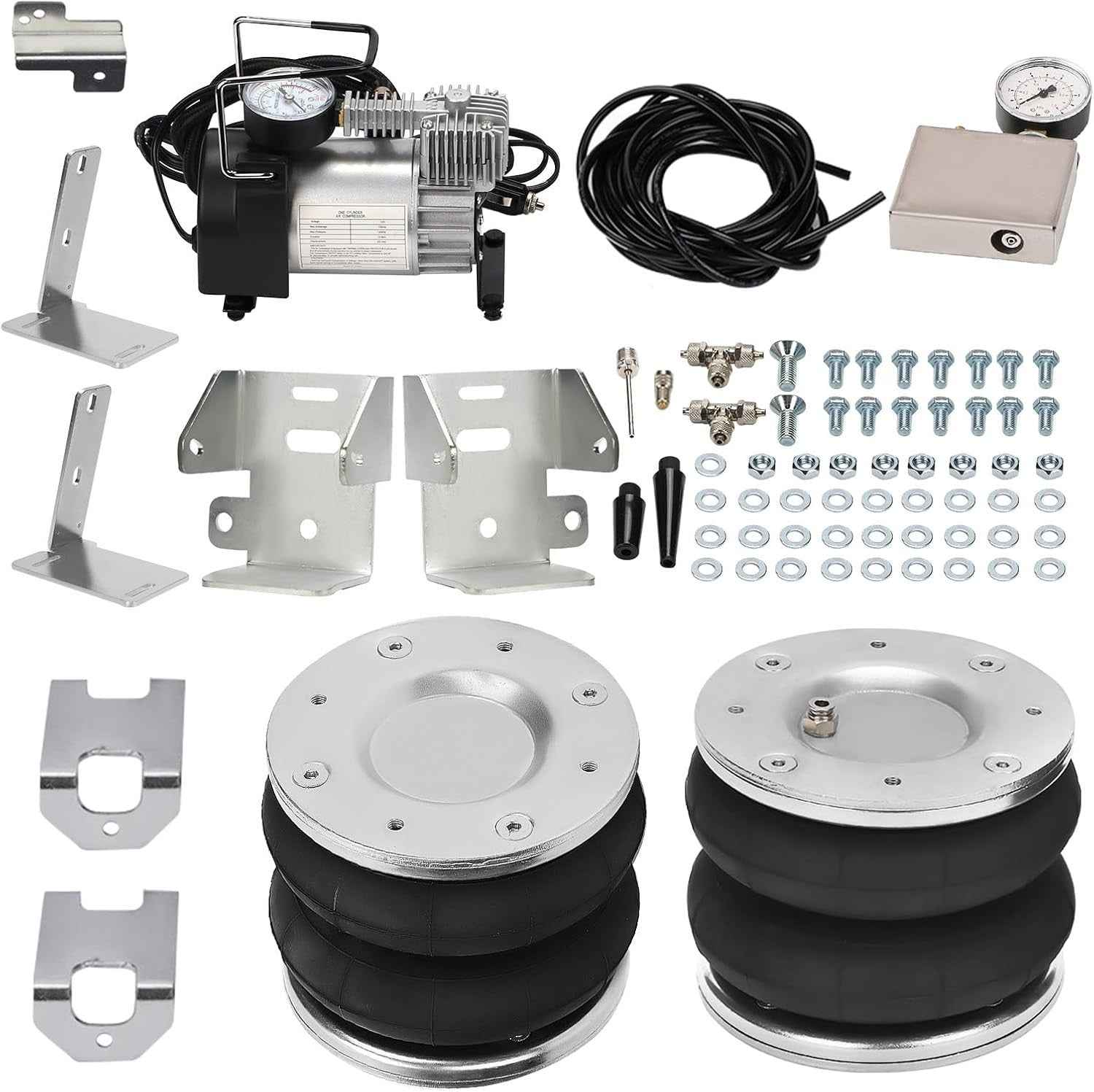 MXPR Air Suspension Spring Kit + 12V Compressor Ford Transit 01-20 RWD TW 4T