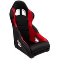 ATST x1 Fixed Back Drift Track Bucket Seat Black Red Car Van Bus Sim + slides
