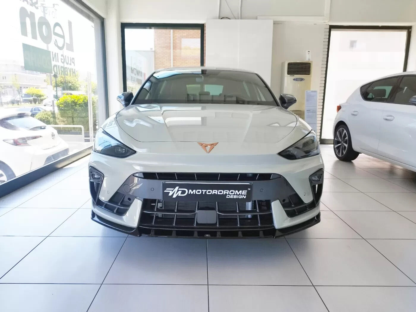 Motordrome Front Splitter Cupra Leon MK1 1 FL Facelift Black Gloss ABS