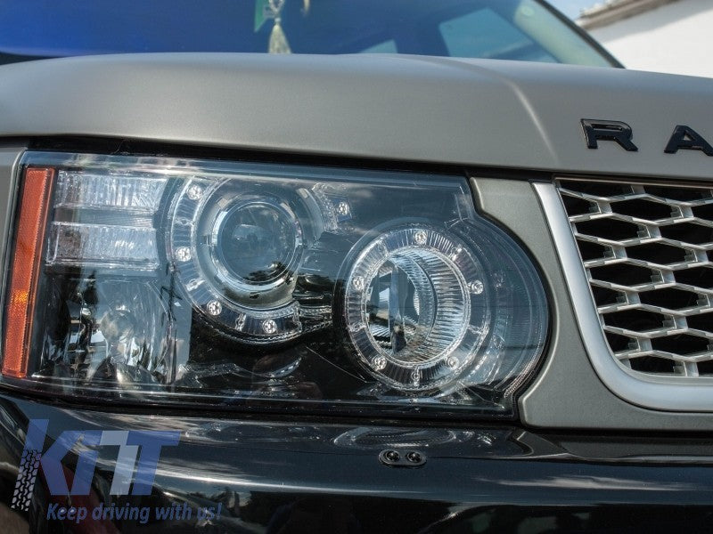 KT Pair LED DRL Headlights Range Rover Sport L320 09-13 Facelift Design LHD