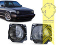LT Pair Halogen Headlights VW Golf 2 Cabriolet Caddy 19E 1G1 83-92 LHD