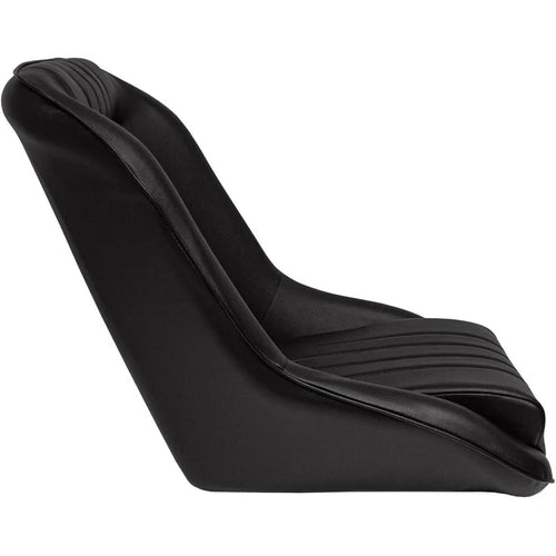 ATST x1 Universal Classic Retro Bucket Seat Black Faux Leather + slides