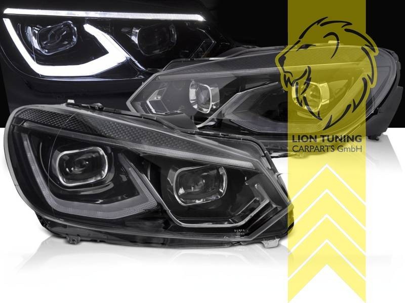 LT Pair Full LED DRL Lightbar Headlights VW Golf 6 08+ sedan convertible variant LHD