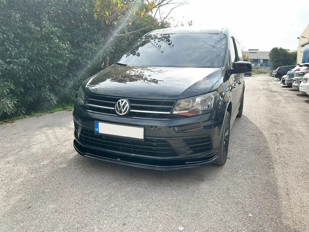 Motordrome Front Bumper Lower Splitter VW Caddy 4 MK4 15-21 Gloss Black