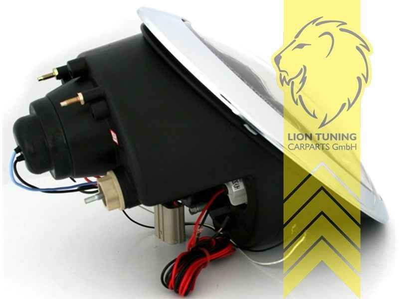 LTG Pair LED DRL Halo Ring Headlights Mini Cooper One R50 R52 R53 01+ Chrome LHD