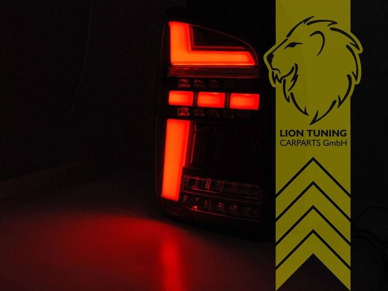 LT Pair LED Rear Lights VW T6 Bus Multivan Transporter dynamic for halogen LHD