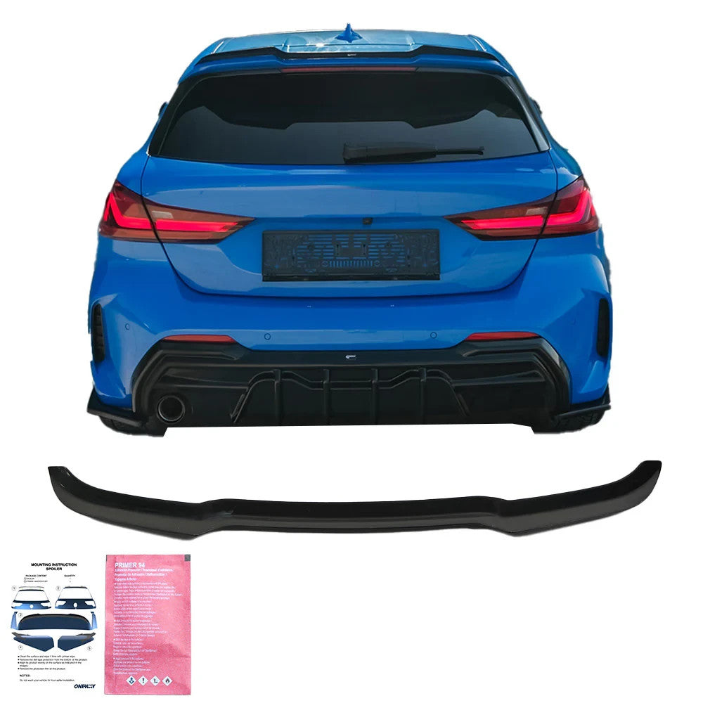 OW rear Roof Wing Spoiler 1 Series F40 M-Pack 19-24 M135i Gloss Black