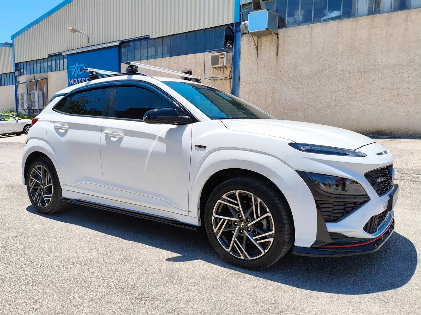 Motordrome Side Skirts Extensions Hyundai Kona Ν N-Line Mk1 Facelift Gloss Black