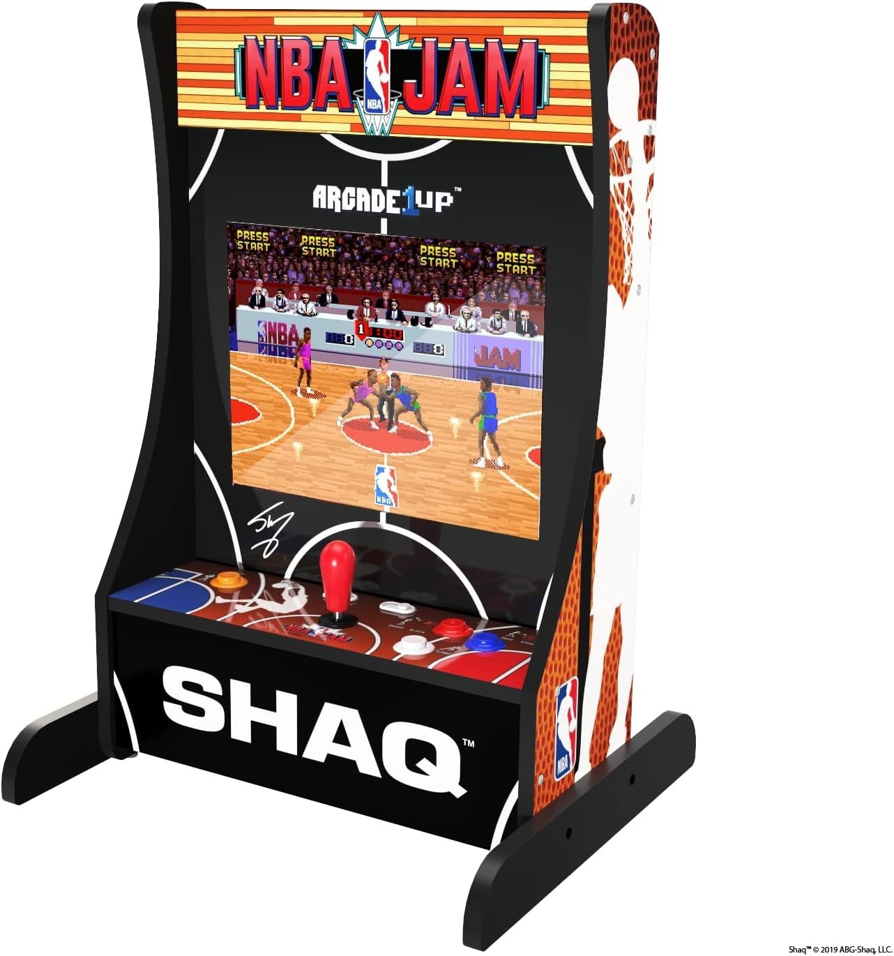 UK Arcade1Up Partycade NBA Jam Shaq Edition Arcade Machine 17" LCD 3 Games