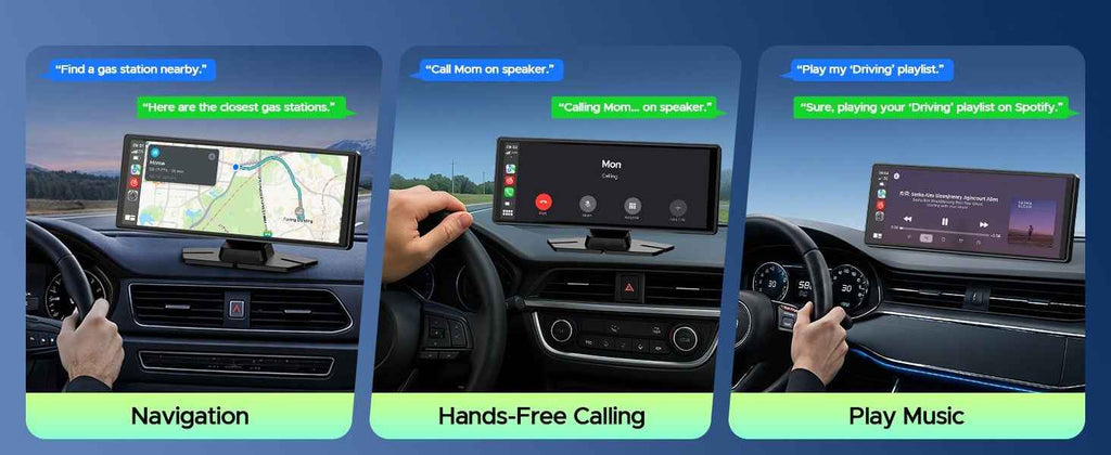 LO 9.26" Touch Screen 2.5K Dash Cam Car Stereo Carplay Android GPS + Rear Camera